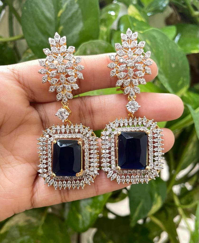 High Quality American Diamond Zircon Earrings